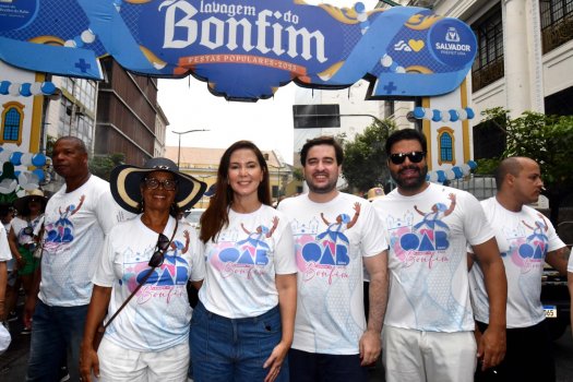 [Cortejo da OAB Bahia une fé e conscientização na Lavagem do Bonfim]